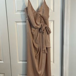 Aakaa Brand, blush pink (with shimmer) cocktail dress